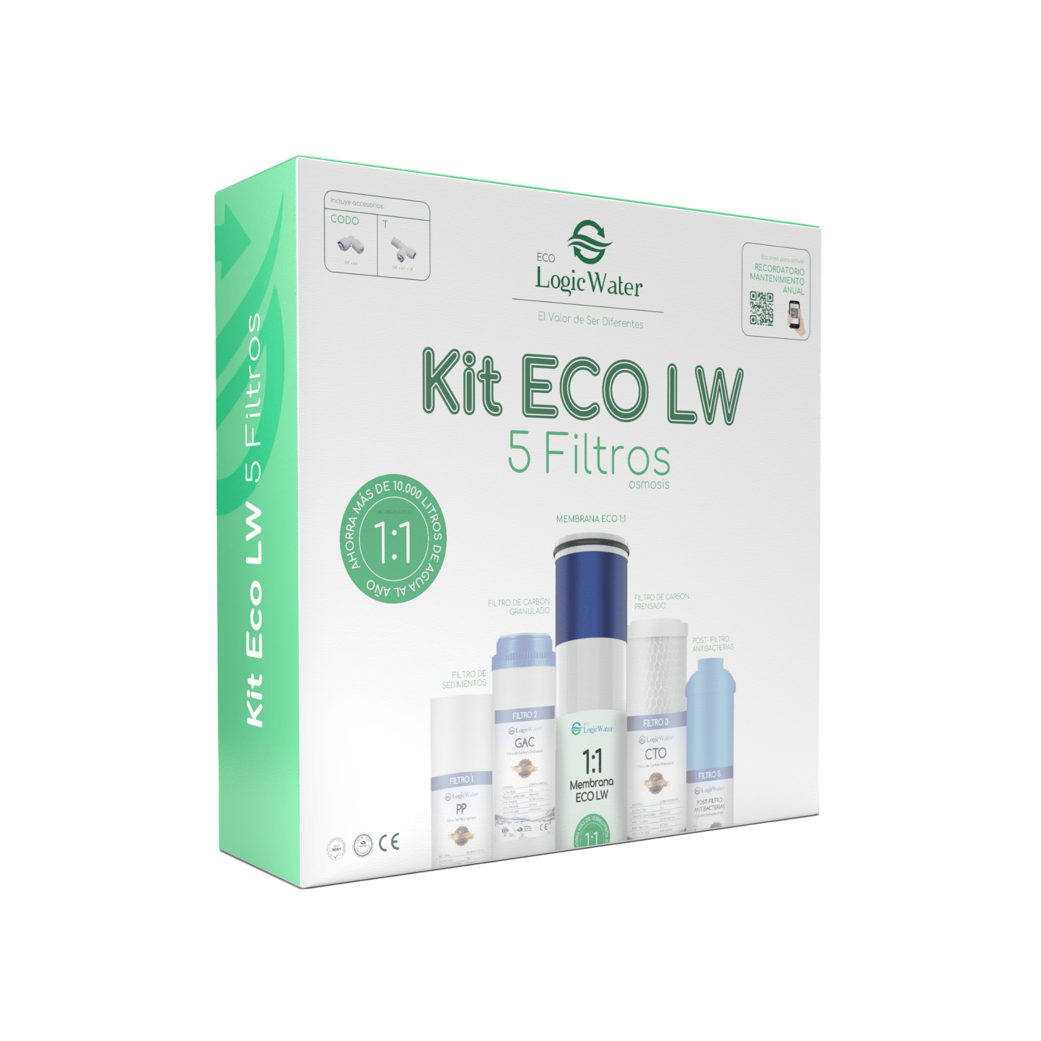 KIT ECOLÓGICO Filtros de Ósmosis | AHORRA -80% DE AGUA