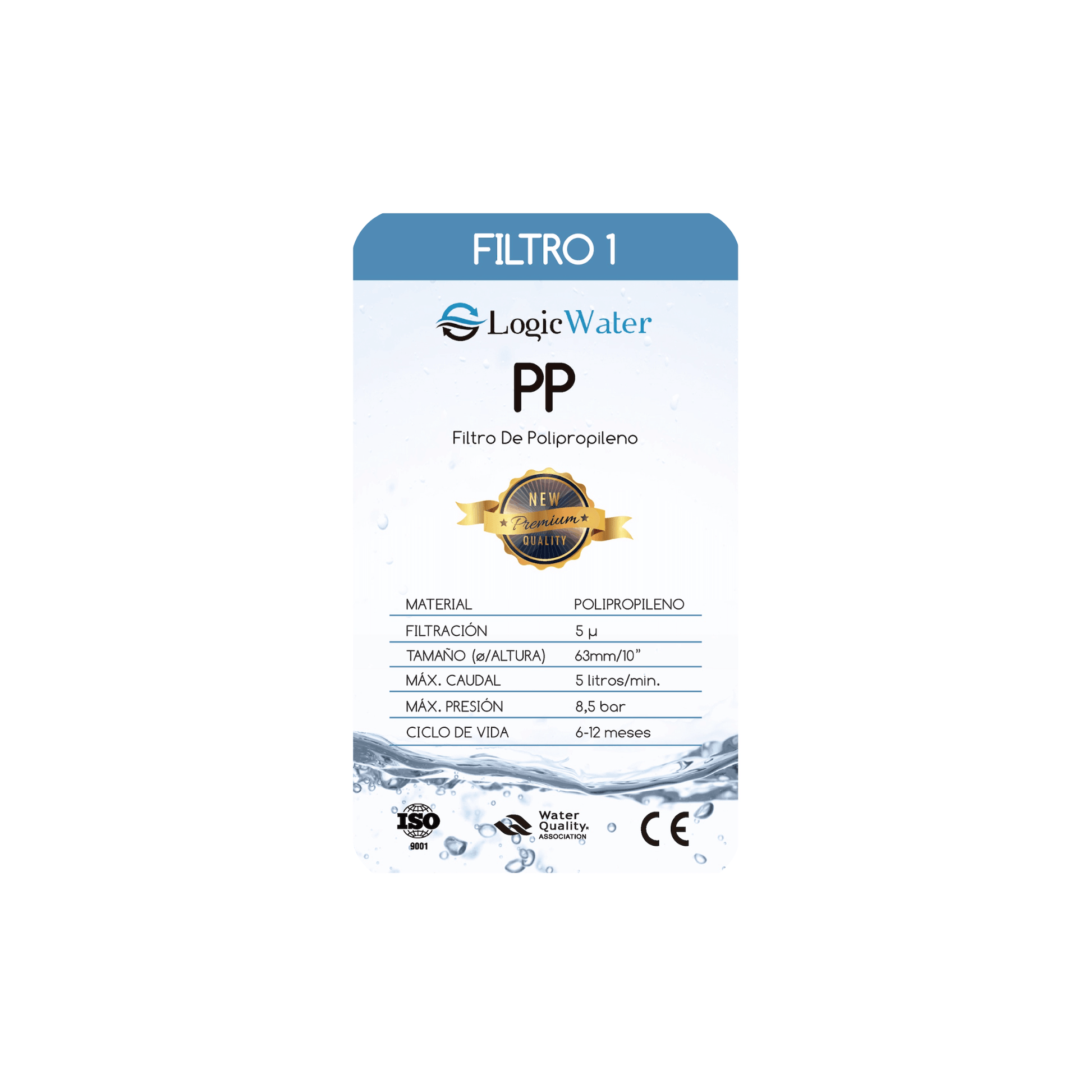 Filtro de Sedimentos PP 10" | Ósmosis Inversa