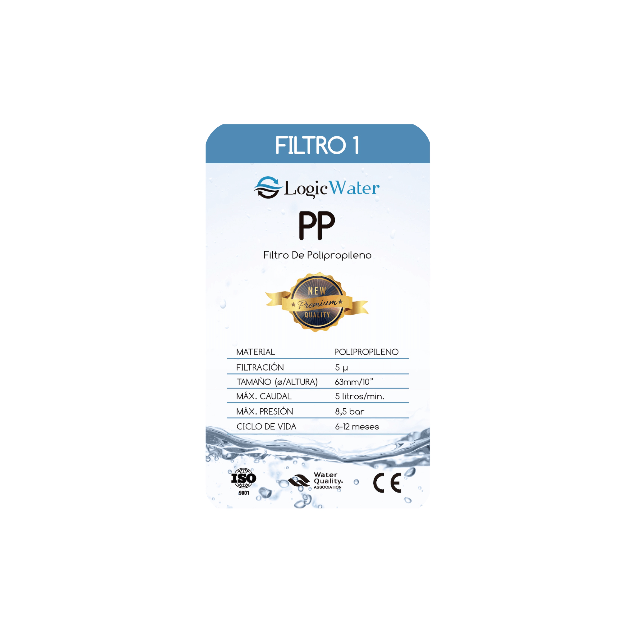 Filtro de Sedimentos PP 10" | Ósmosis Inversa